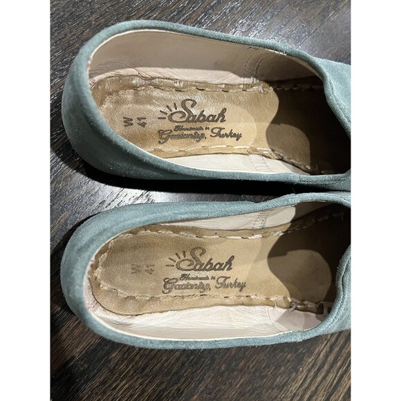 Sabahs Women’s 41 (US 9) Marmaris Suede Blue/ Teal Flats- Handmade Turkey - Picture 4 of 11